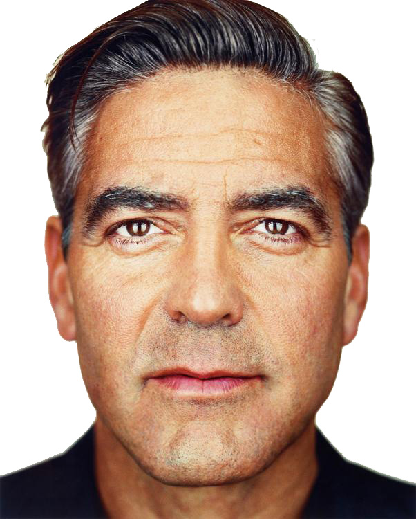 George Clooney's Face with Correspondence Points